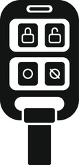 Smart vehicle key icon simple vector. Alarm access. Control secure