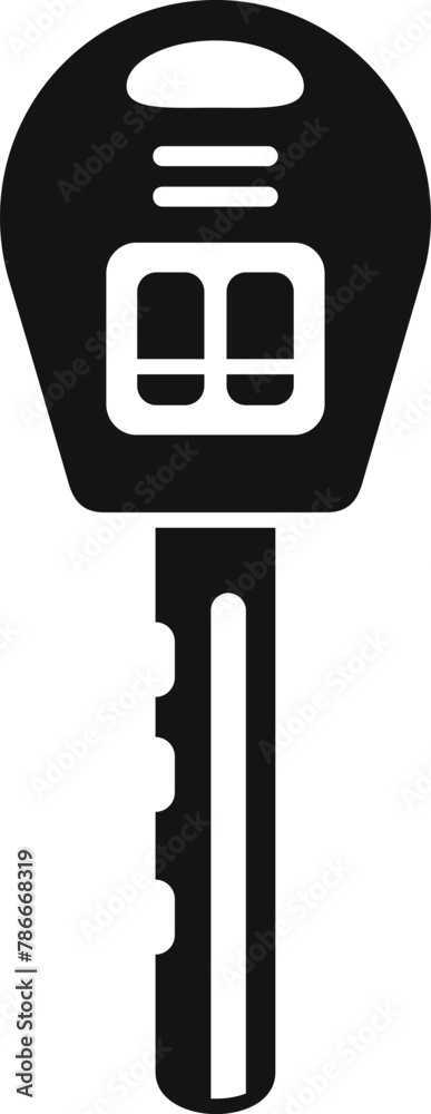 Poster code smart key icon simple vector. control security. keyless drive modern