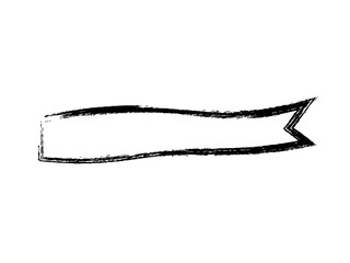 筆描きこいのぼりシルエットアイコン：黒線