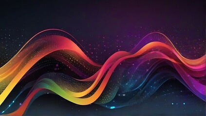 abstract colorful background, dark colors waves