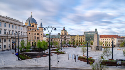 The city of Łódź - view of Freedom Square. - 786670742