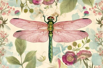 dragonfly on a flower