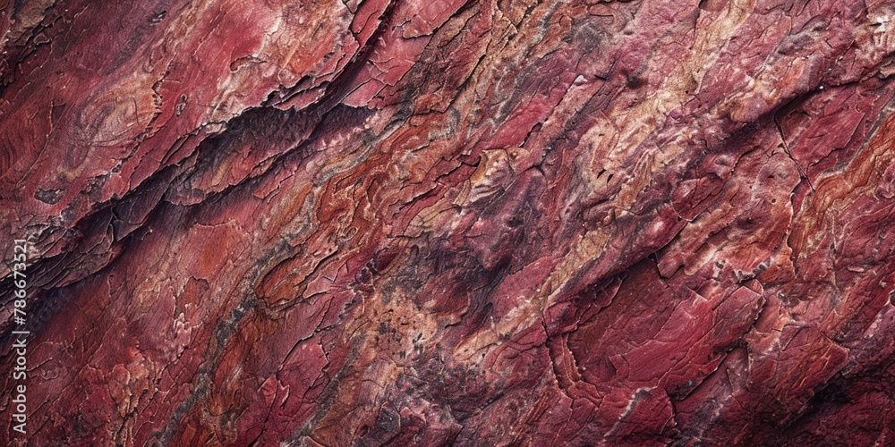 Poster close up shot of a tree trunk with red paint. suitable for nature or environmental themes