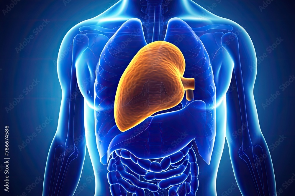 Poster liver function test examines liver enzymes and overall liver health, essential diagnostic tool for a