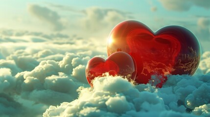 Hearts in the clouds, the all-pervading unconditional love
