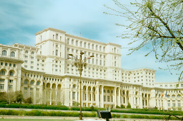 Naklejka premium bucharest parliament