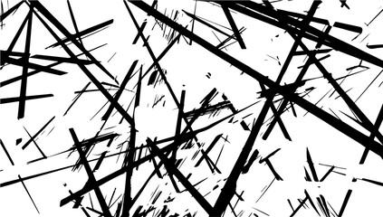 Random chaotic lines abstract geometric background. Irregular artwork and striped tangle. Unusual weird wallpaper and asymmetric effect vector illustration