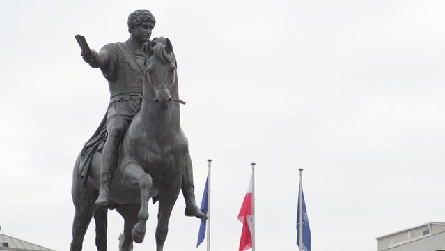 statue of Prince Jozef Poniatowski in Warsaw