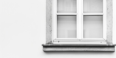 A simple black and white photo of a window. Suitable for various design projects