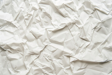 The texture of white paper is crumpled. Background for various purposes.