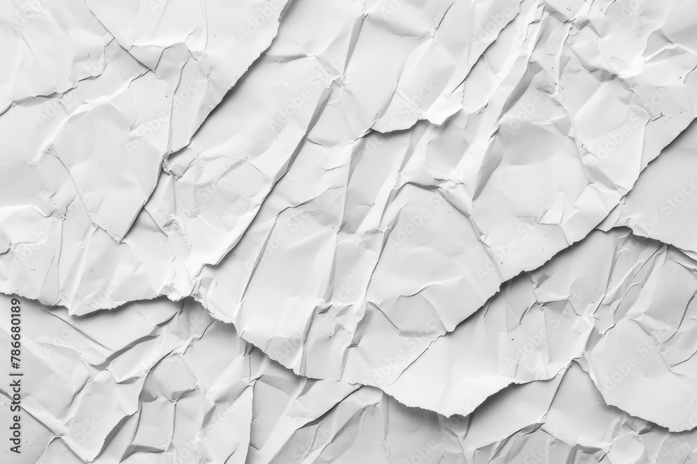 Poster A detailed view of a white paper. Suitable for various design projects