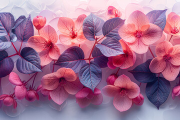 Bold Floral Composition: Abstract Art for Cards, Invitations, and Home Decor