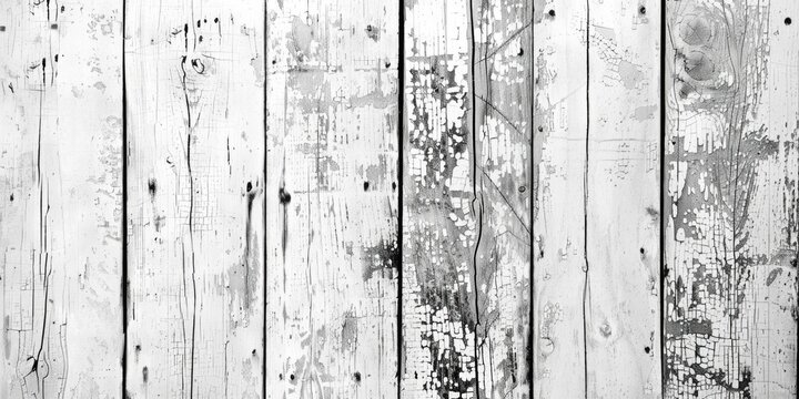 Close-up black and white photo of a textured wooden wall. Suitable for background use