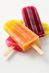Colorful popsicles stacked on top of each other. Great for summer-themed designs
