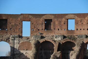 roman historic structure Minimalist style wall