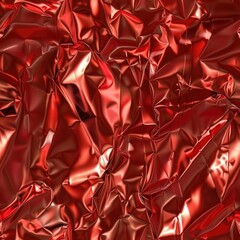 Close up of shiny red fabric, great for backgrounds