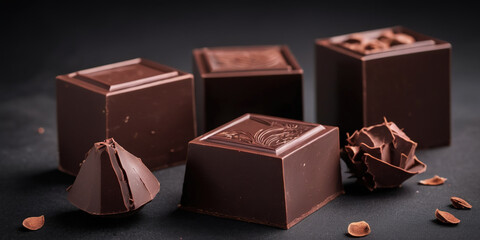 World Chocolate Day. chocolates. chocolate bar. delicious chocolate. Chocolate is on the table