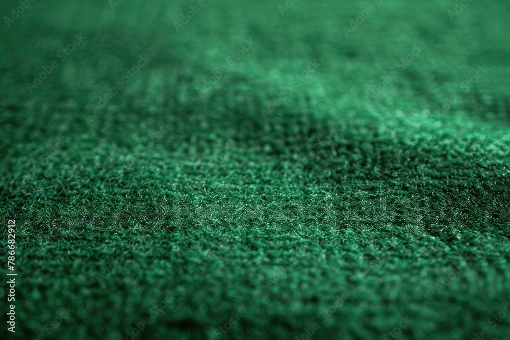 Poster a close-up of a green towel on a table. perfect for household and interior design concepts