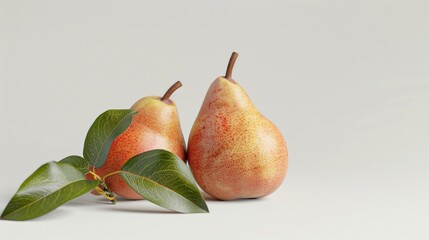 Fresh pears ready for consumption, perfect for food-related projects