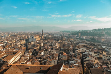 Fototapeta na wymiar view of the city of florence