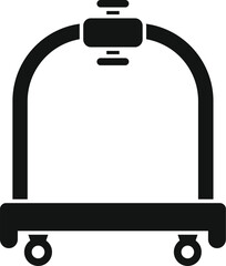 Tour design perfect trolley icon simple vector. Move delivery. Transport traveler