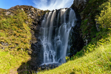 Chutes d'eau de Clashnessie Falls en Ecosse