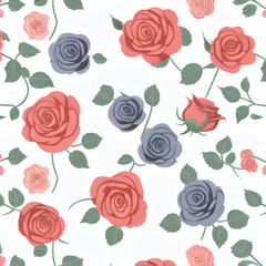 seamless pattern with roses