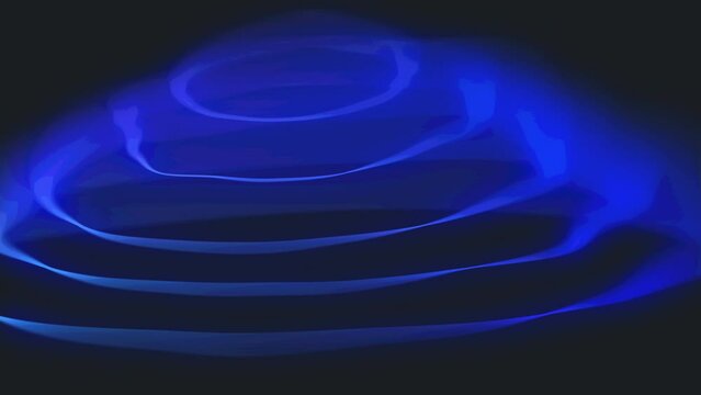 Abstract blue cinematic render for tech, desktop and creative backgrounds