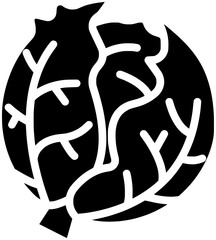 cabbage illustration agriculture silhouette nature logo farm icon plant outline food harvest healthy vegetable organic vegetarian black natural green shape garden fresh diet for vector graphic