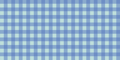 Gingham pattern seamless Plaid repeat in blue Design for print, tartan, gift wrap, textiles, checkered background for tablecloth