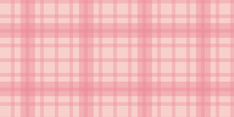 Gingham pattern seamless Plaid repeat in pink Design for print, tartan, gift wrap, textiles, checkered background for tablecloth