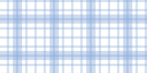 Gingham pattern seamless Plaid repeat in blue Design for print, tartan, gift wrap, textiles, checkered background for tablecloth