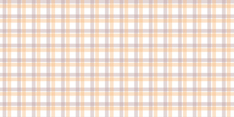 Gingham pattern seamless Plaid repeat in beige Design for print, tartan, gift wrap, textiles, checkered background for tablecloth