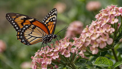 Obraz premium butterfly on flower