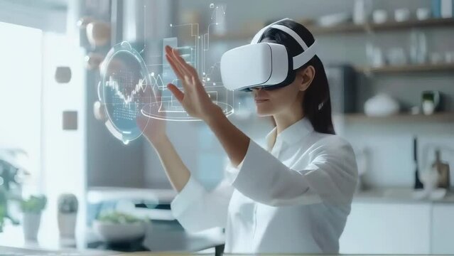 Futuristic Virtual Reality Interface Experience
