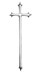 PNG A cross symbol line crucifix