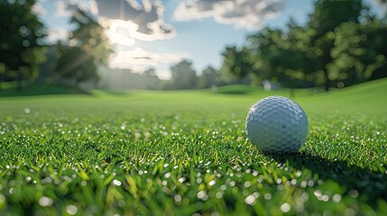 On the Edge: Golf Ball Poised for the Next Play