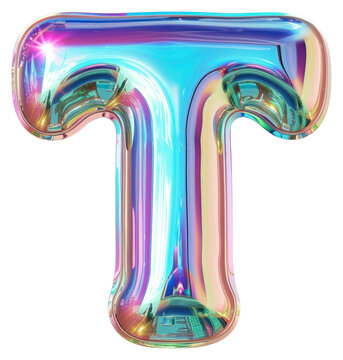 PNG Bubble letter T font white background weaponry
