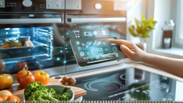 Modern Home Smart Device Interaction
