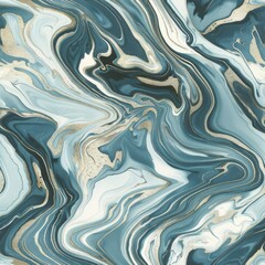 Obraz premium Elegant Blue and Gold Marble Texture for Luxury Design