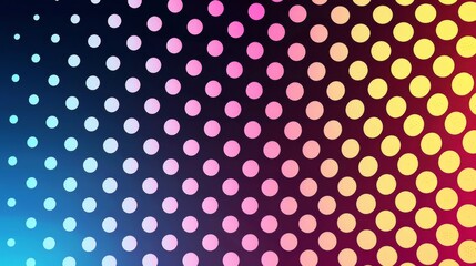 Colorful Gradient Dots Background with Glowing Effect
