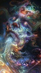 Obraz premium Wonderful colorful backdrop with various sea creatures.