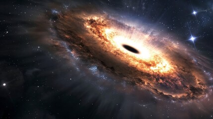 Amazing spiral galaxy in the universe
