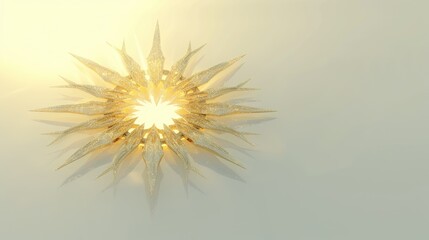 Golden Ray Art Mirror Design
