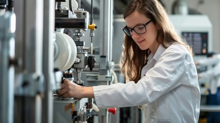 Technicians calibrating machinery for optimal performance