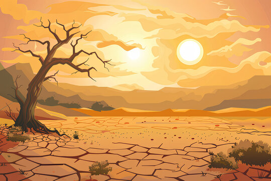 illustration of prolonged drought