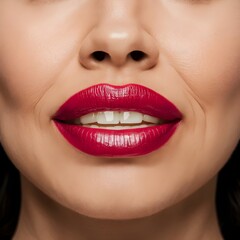 Obraz premium close up of a woman smiling