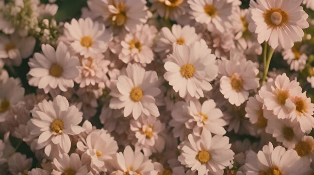 chrysant flowers in the garden. Plant and nursery concept