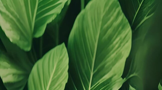 green leaf video background