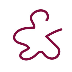 Abstract shapes Squiggly lines